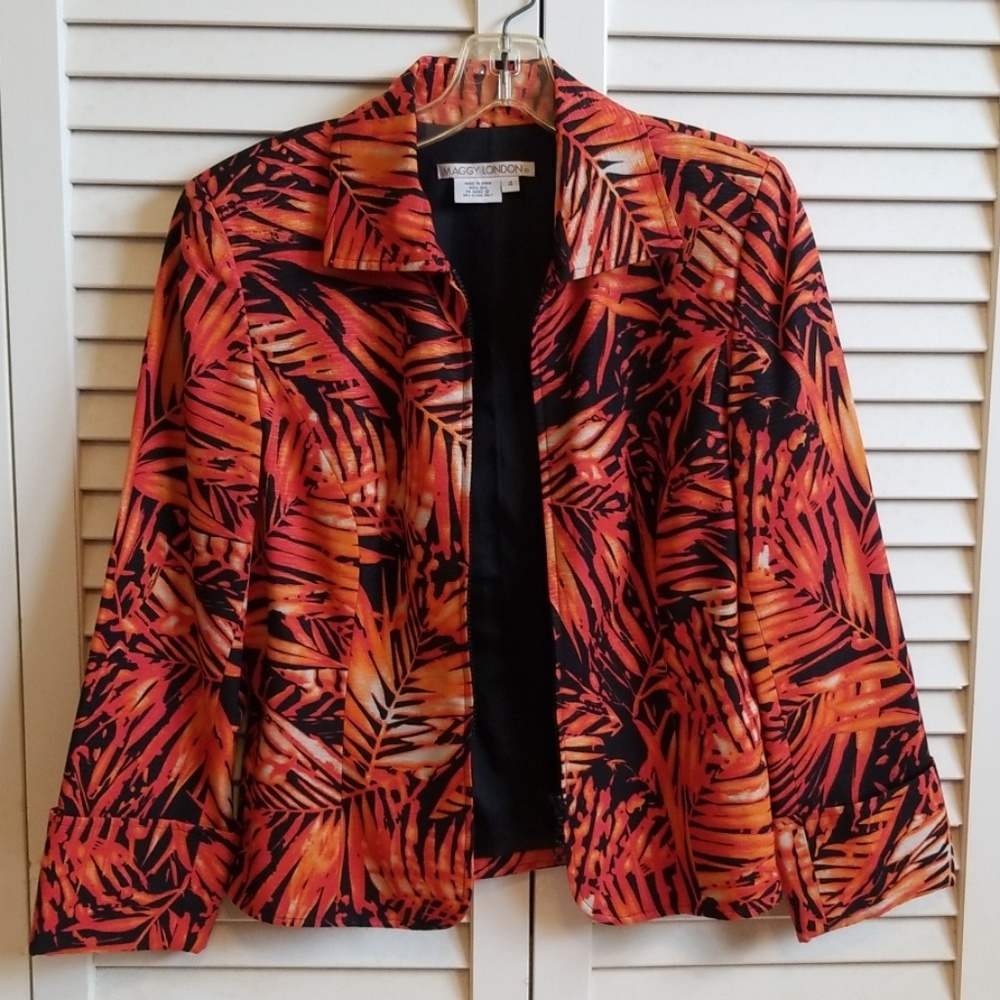 maggy london silk jacket